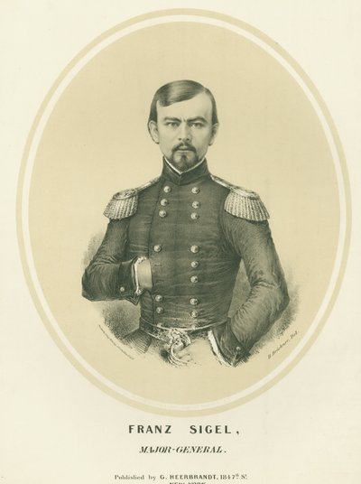 Bust Portrait of a Man in Uniform by H. Bruckner
